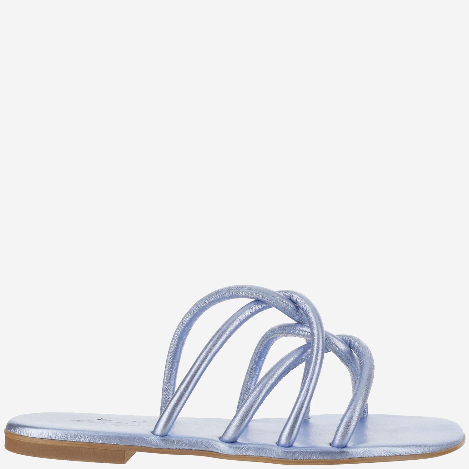 SANDALI IN PELLE TASO TUB DENIM KIMA 