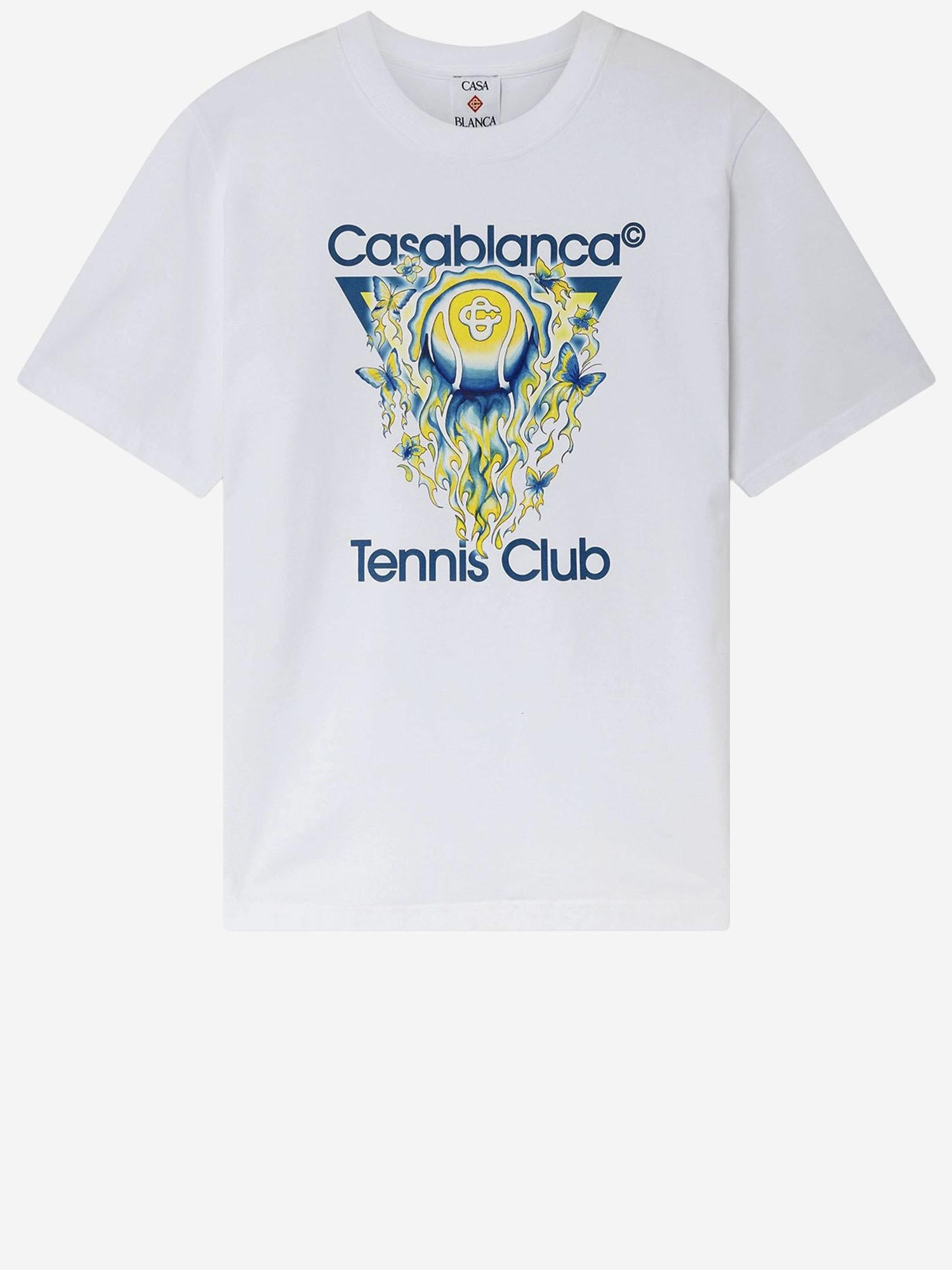 T-SHIRT IN COTONE CON LOGO WSP26JTS046 02 CASABLANCA 