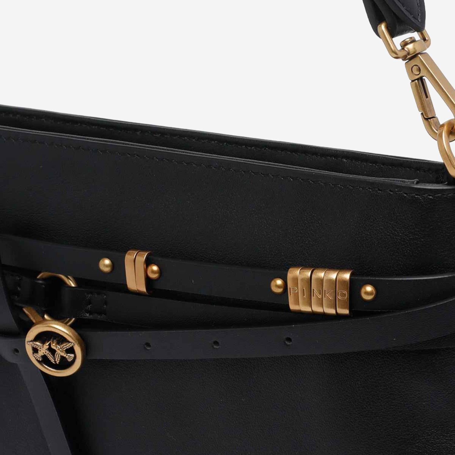 BORSA A SPALLA IN PELLE 106177 A0QOZ99Q PINKO 