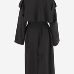 Trench nero in nylon 4455 41790019 F.IT 