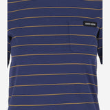 T-SHIRT IN COTONE A RIGHE CON LOGO MJN537 14RTF0XEI MIU MIU 