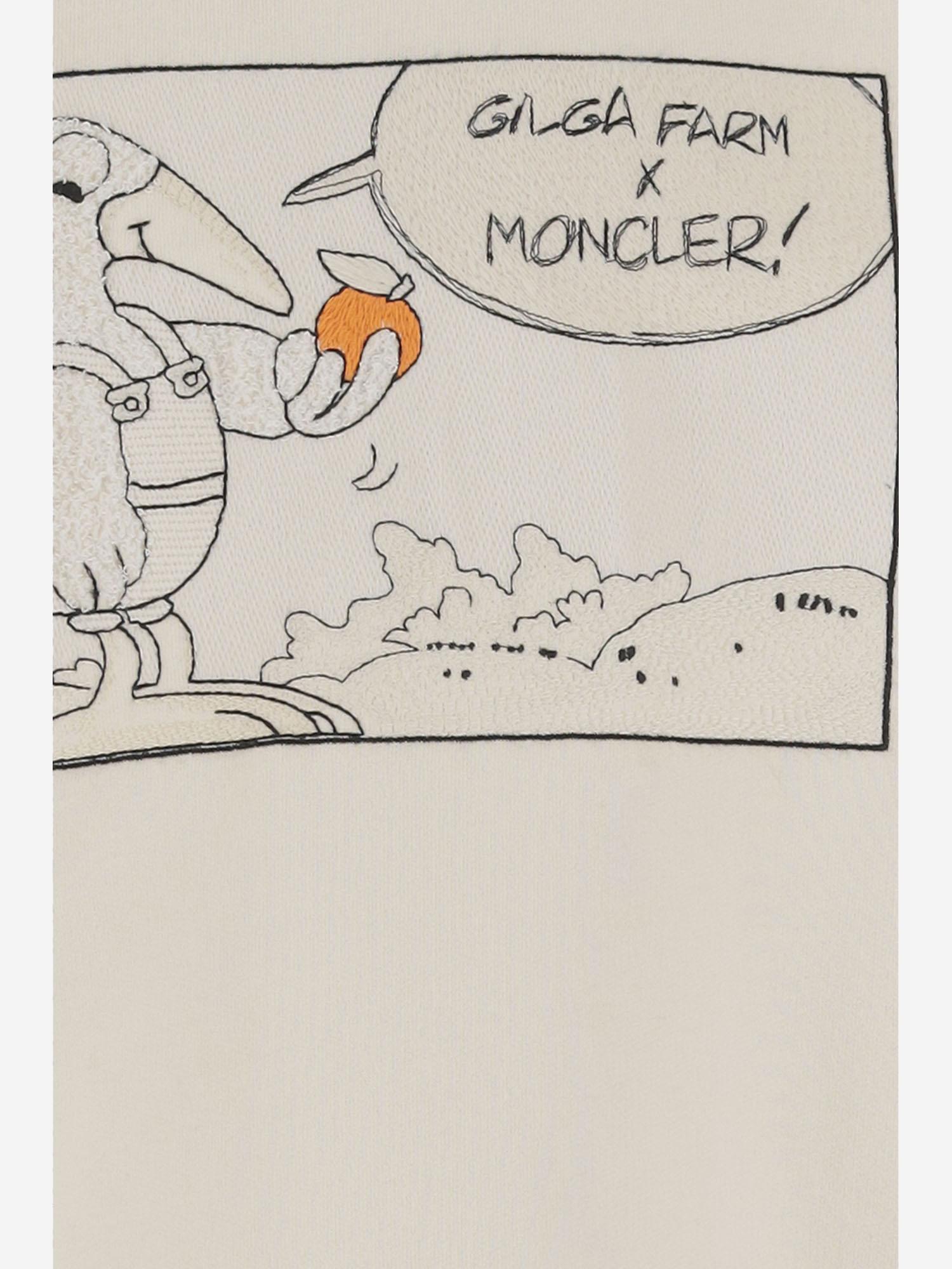 FELPA IN COTONE MONCLER X GILGA FARM BY DONALD GLOVER 8G0000289AUJ 02B MONCLER 