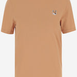 T-SHIRT IN COTONE CON PATCH VOLPE LW00105KJ0008 0131 MAISON KITSUNE 