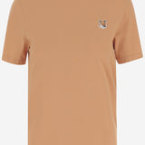 T-SHIRT IN COTONE CON PATCH VOLPE LW00105KJ0008 0131 MAISON KITSUNE 