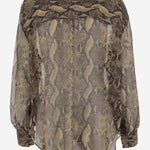 CAMICIA IN SETA PITONATA 5483G406P0 60331 ASPESI 