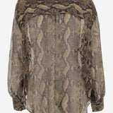 CAMICIA IN SETA PITONATA 5483G406P0 60331 ASPESI 