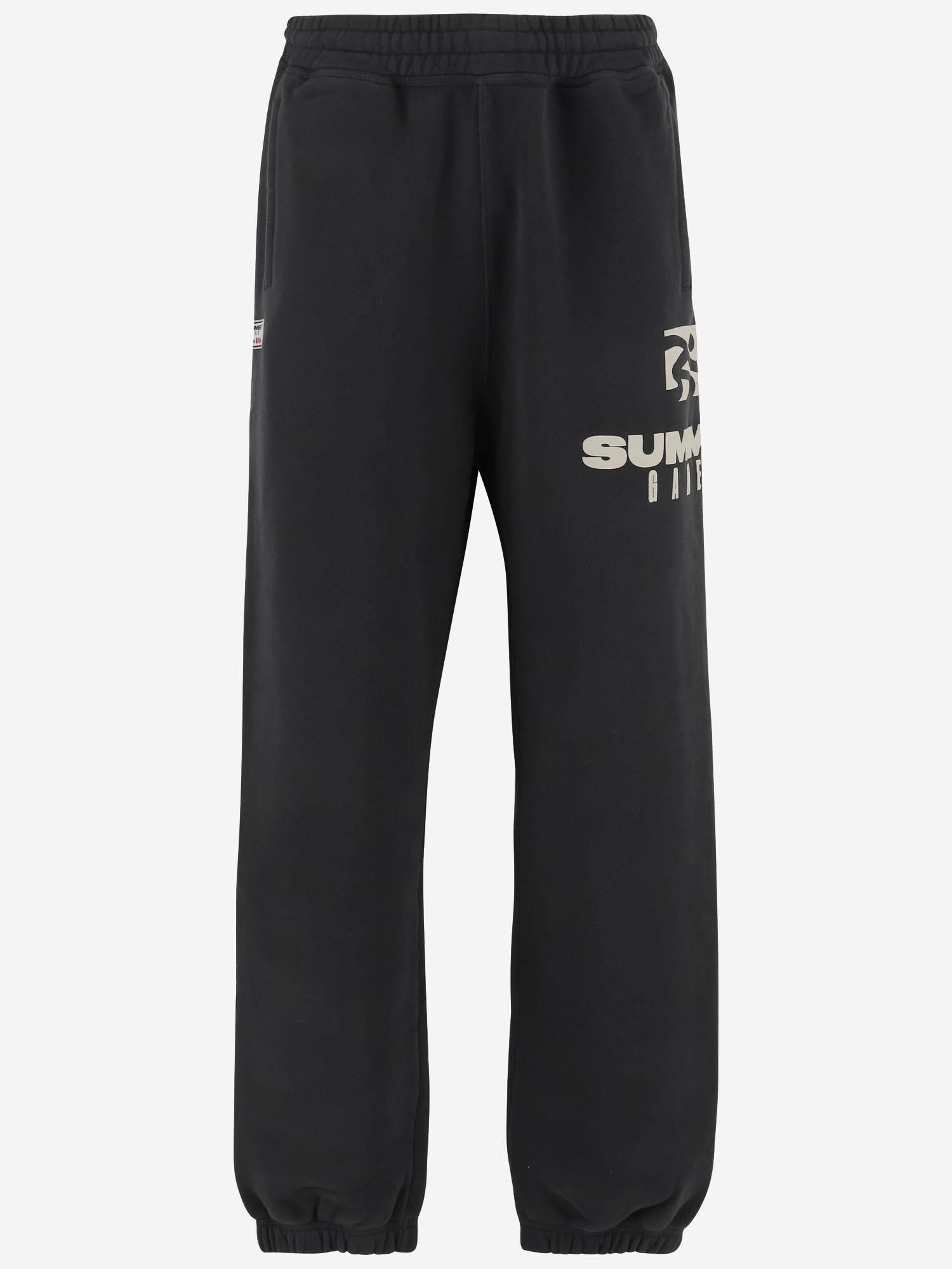 PANTALONI JOGGER IN COTONE CON LOGO SG2420104 JETBLACK SUMMER GAMES 