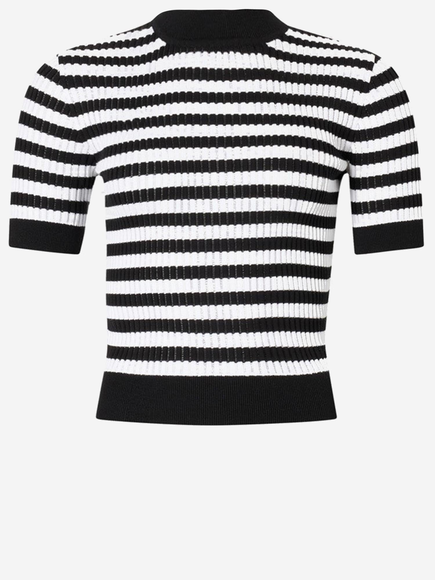 MAGLIA IN COTONE CON MOTIVO A RIGHE KN3428094 5961 PATOU 