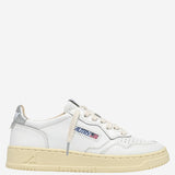 SNEAKERS MEDALIST LOW IN PELLE AULWTB02 LEATARTWHTSILVER AUTRY 