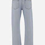 Pantaloni in denim délavé con inserto GG 835219 XDDCY4452 GUCCI 