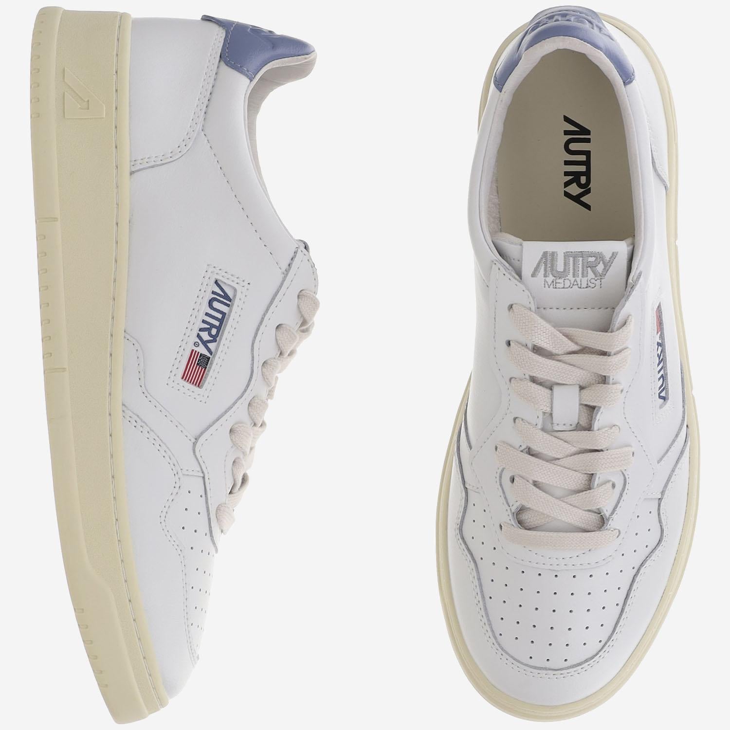 SNEAKERS LOW MEDALIST IN PELLE AULMLL89 WHTTEMPEST AUTRY 
