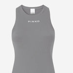 CANOTTA IN MAGLIA A COSTINE CON LOGO 100822 A2RCI42 PINKO 