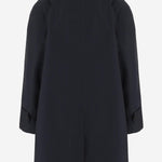 CAPPOTTO IN COTONE CON CHIUSURA COPERTA 8110980 NAVY BURBERRY 