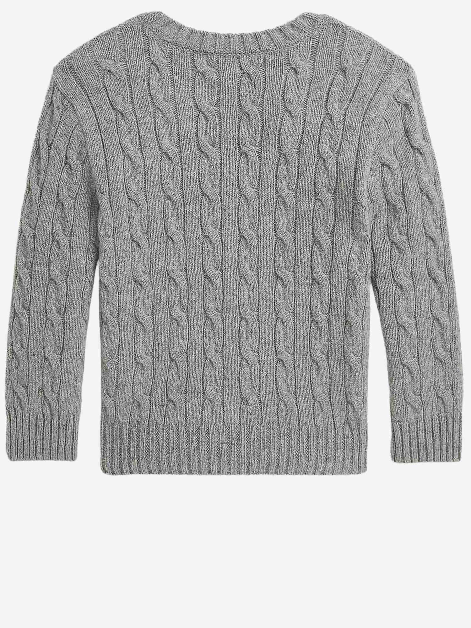MAGLIONE A TRECCE IN LANA E CASHMERE 323877728 004 POLO RALPH LAUREN KIDS 