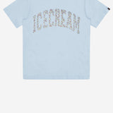 T-SHIRT IN COTONE CON LOGO IC26144 BLUE ICECREAM 