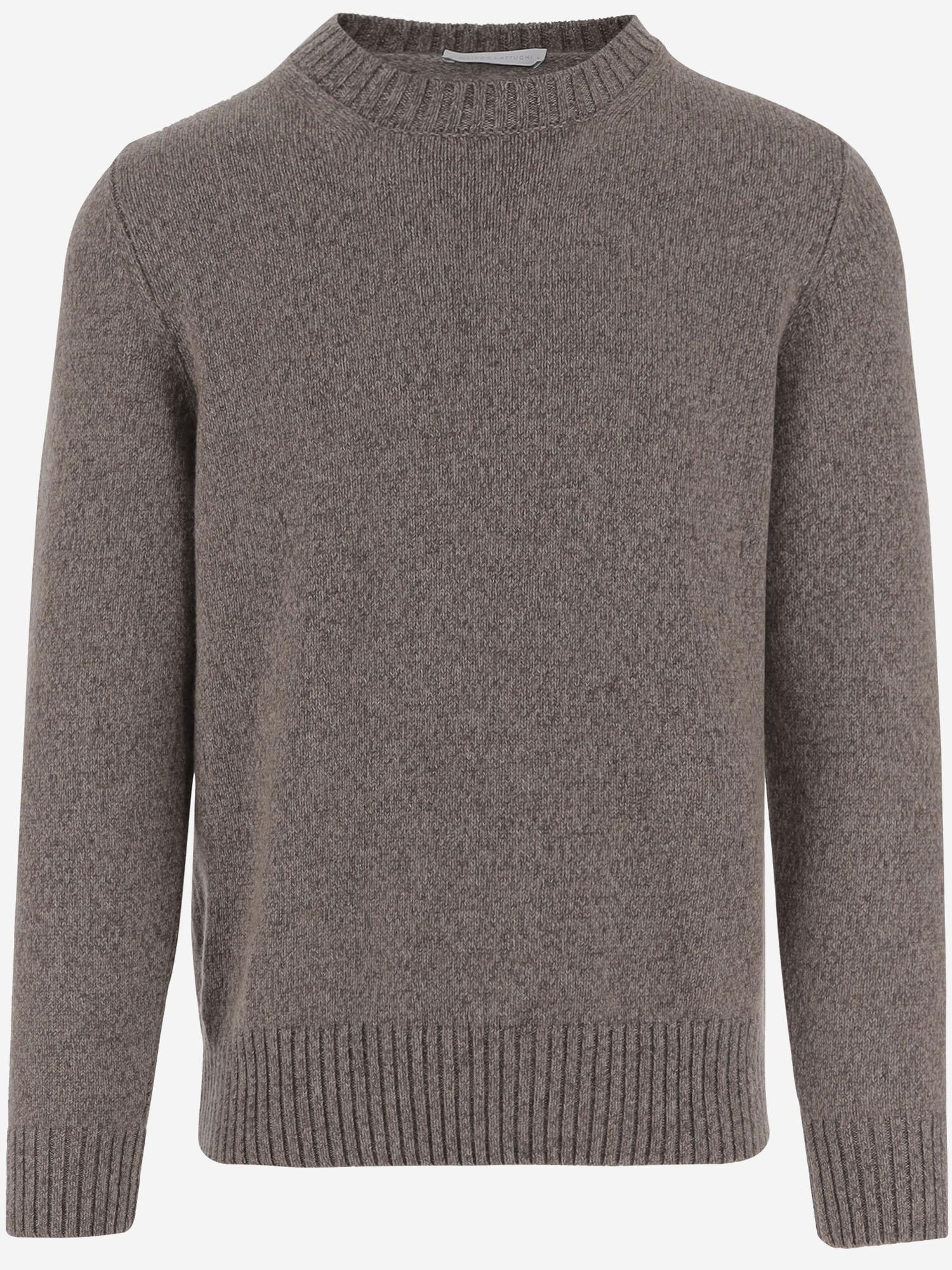 MAGLIONE IN CASHMERE U120WS BROWNMOULINE OLIVER LATTUGHI 