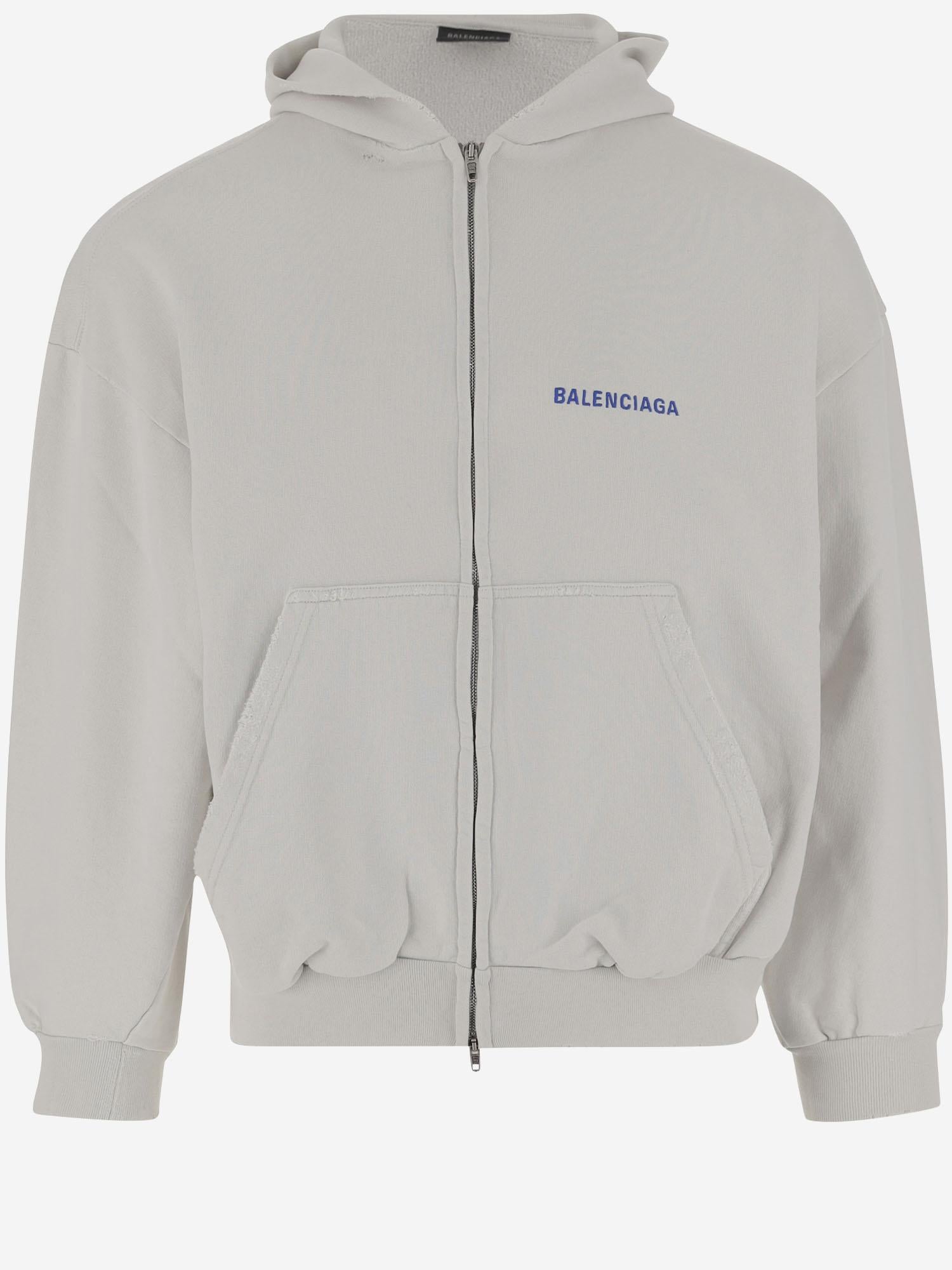 FELPA CON CAPPUCCIO IN CTONOE CON LOGO 803264 TSVP18016 BALENCIAGA 
