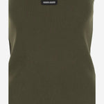 TOP IN COTONE STRETCH CON LOGO MJT694 1464F0161 MIU MIU 