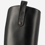 STIVALI CAVALIER IN PELLE 8114385 BLACK BURBERRY 