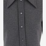 CAMICIA IN MISTO LANA CON COLLETTO AMPIO 836442 Z7AY91088 GUCCI 