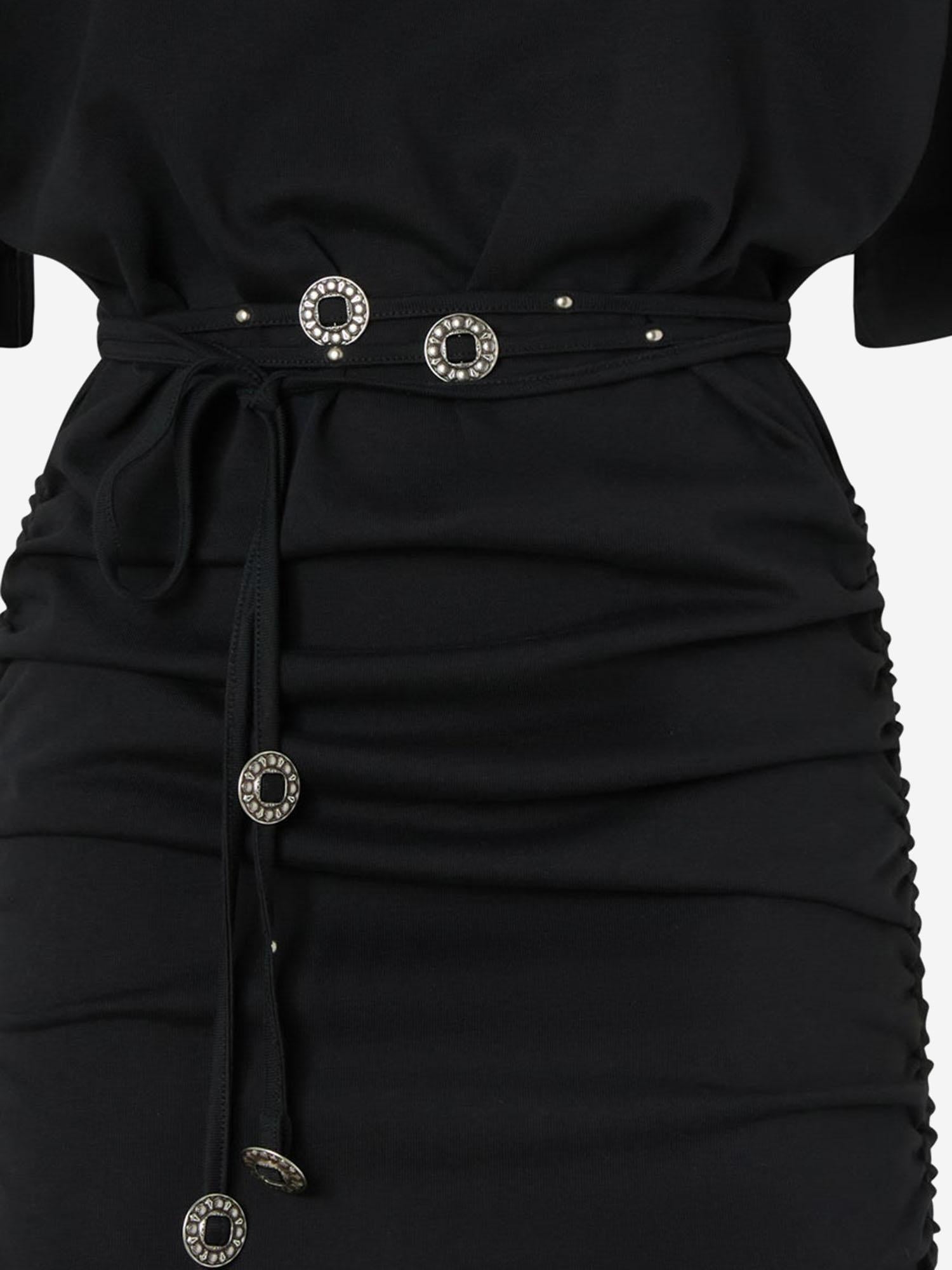 ABITO IN COTONE CON CINTURA 106909 A3ARZ99 PINKO 