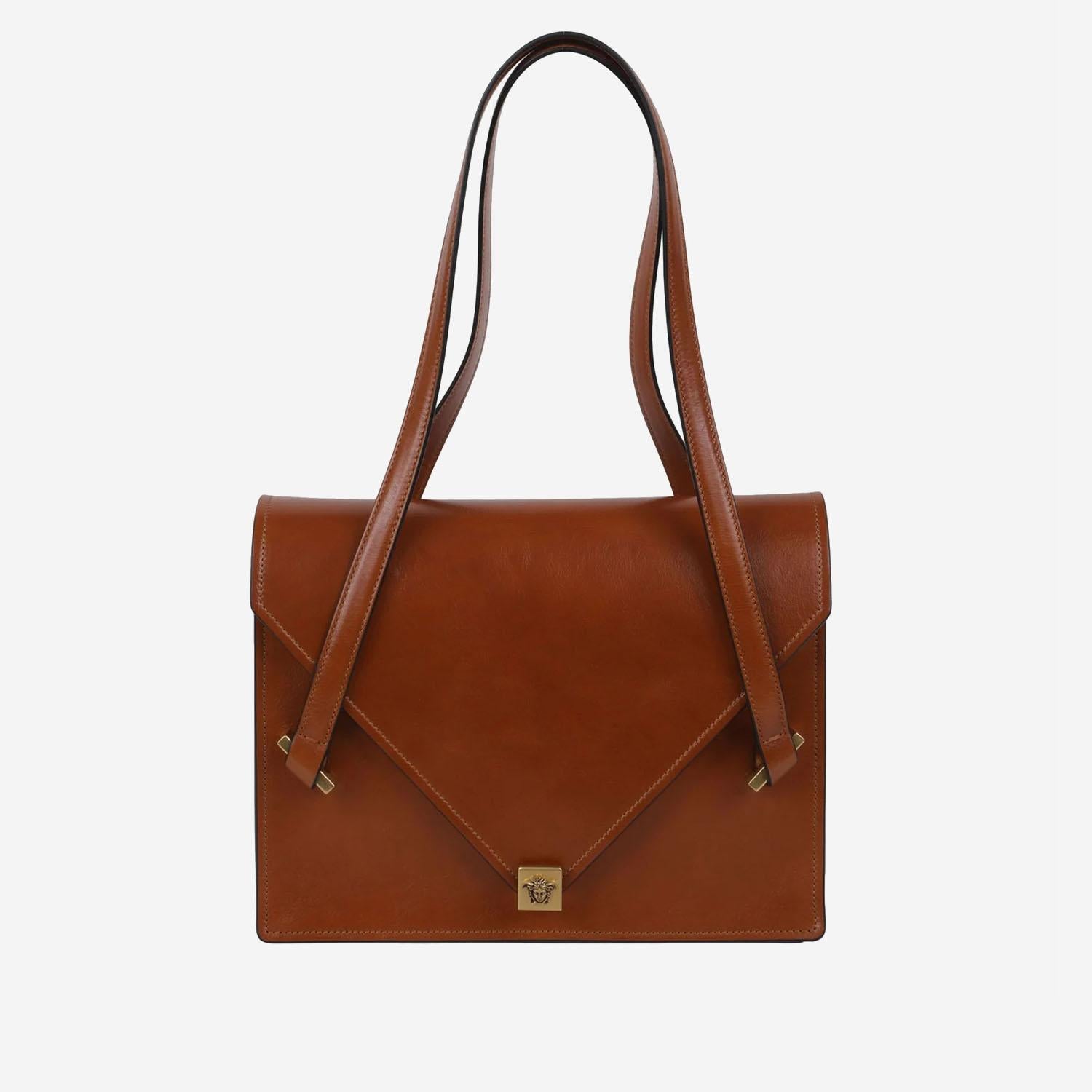 SEVERINE BORSA A SPALLA IN PELLE 1023305 1A174531NH4J VERSACE 