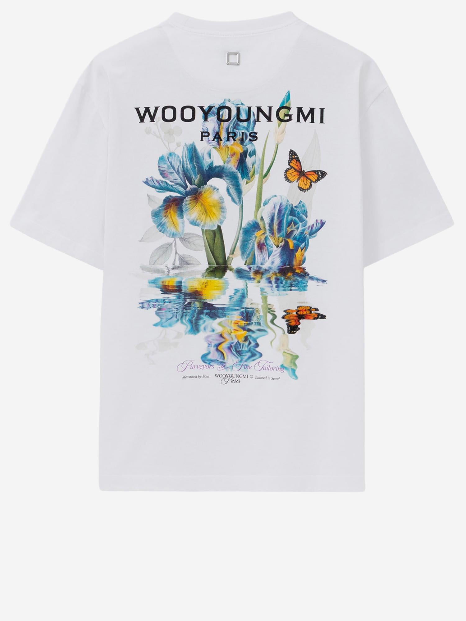 TSHIRT bianca in cotone W261TS06 701W WOOYOUNGMI 