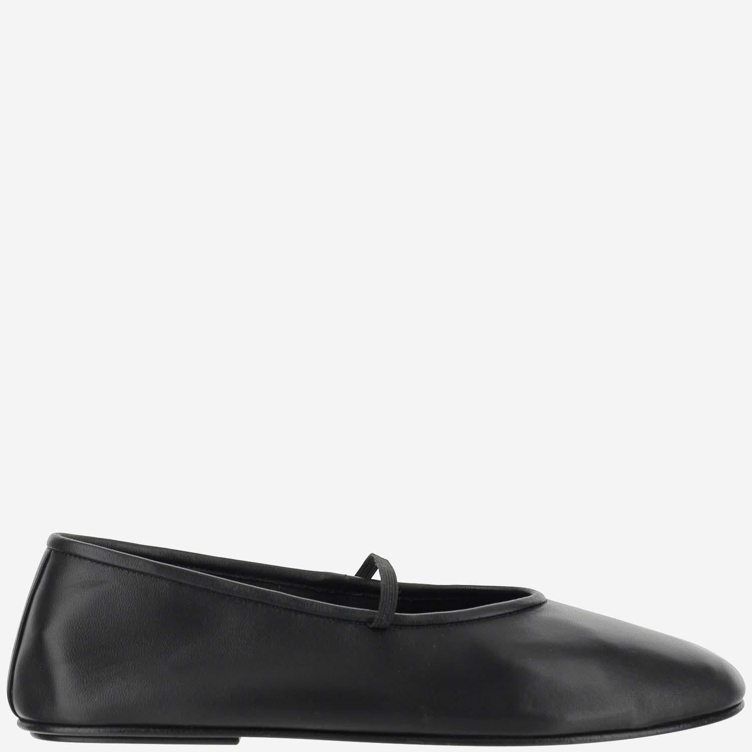 BALLERINE BALLET IN PELLE F1229N60 BLK THE ROW 