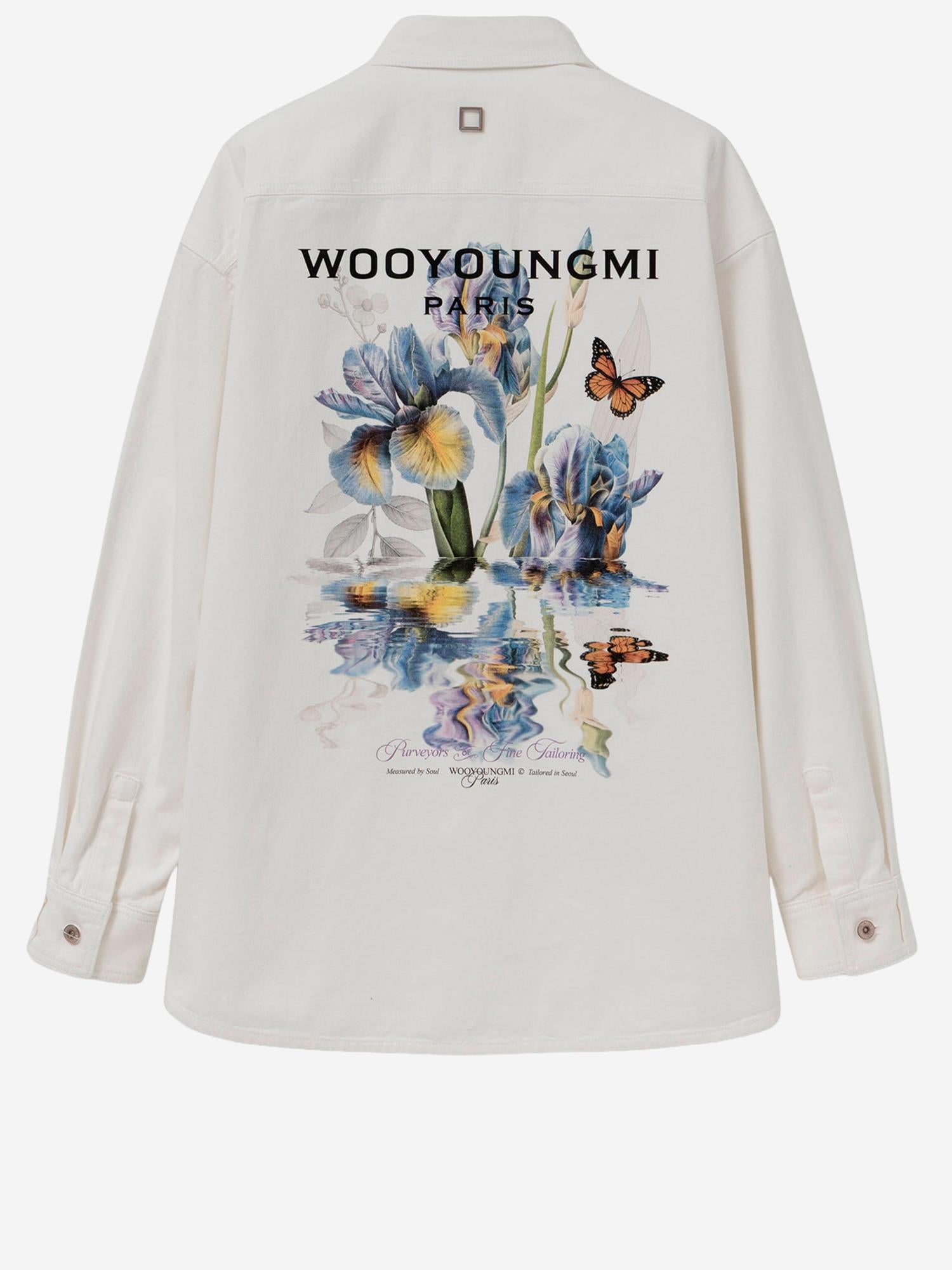 CAMICIA IN COTONE CON LOGO W261SH26 881I WOOYOUNGMI 