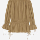 ABITO ARRICCIATO IN COTONE 820966 Y3K752560 SAINT LAURENT 