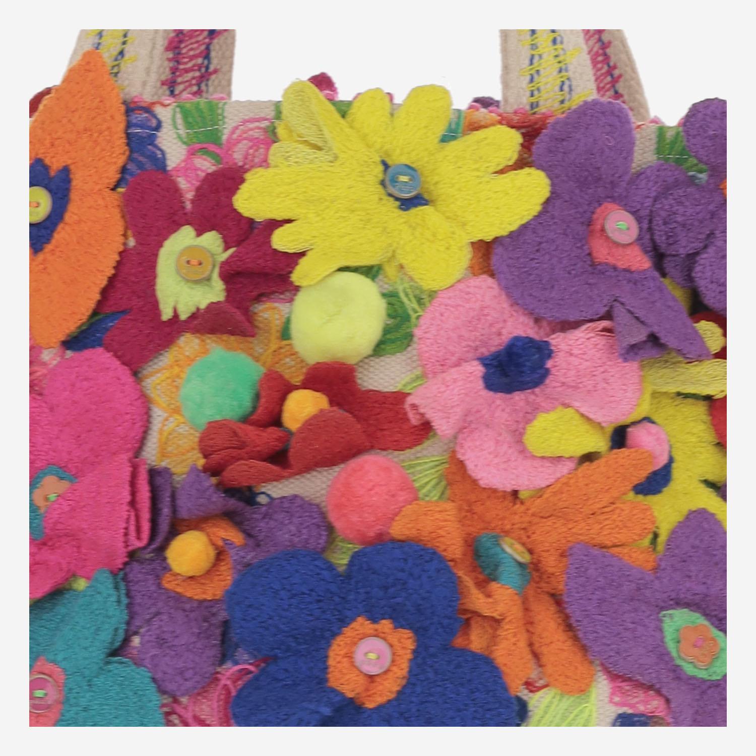 Borsa in cotone con inserti in ricamo DLPJKCS04ET MULTI PERO 