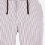 PANTALONI CORTI IN COTONE A RIGHE ISC0001 00972L MC2 SAINT BARTH 