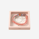 Collana con perle miste in vetro MIXEDGLASSBEAD STRAWBERRYPINK SORBET ISLAND 