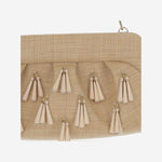 POCHETTE EMERA PAPER FRINGES TMSS25EMROP113 MACADAMIA THE MOIRE 