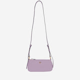BORSA MINI HALF MOON BAGUETTE IN PELLE CON LOGO 105069 A0QOLILQ PINKO 