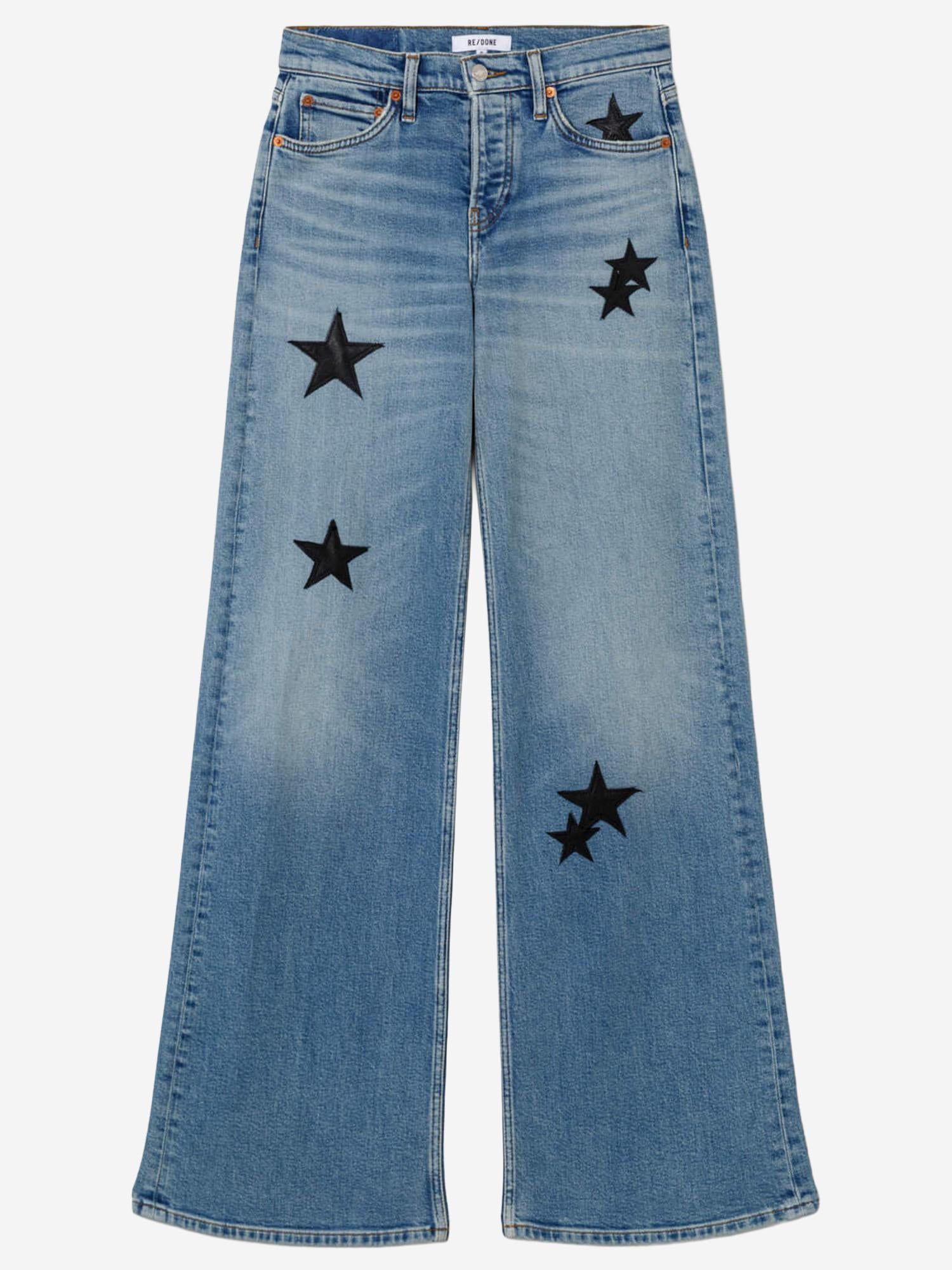 JEANS OPAL INDIGO STAR IN MISTO COTONE STRETCH 19003WMRWDLGB OPALINDIGOSTAR RE/DONE 
