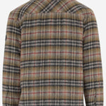 CAMICIA IN LANA CON MOTIVO CHECK 8110913 BEIGE IP CHECK BURBERRY 