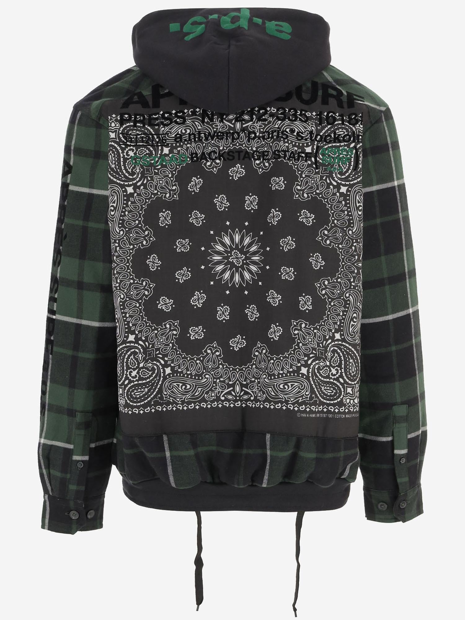 GIACCA IN MISTO COTONE CON STAMPA POSTERIORE 03GUSTAVOVERSHIRT FOREST APRES SURF 