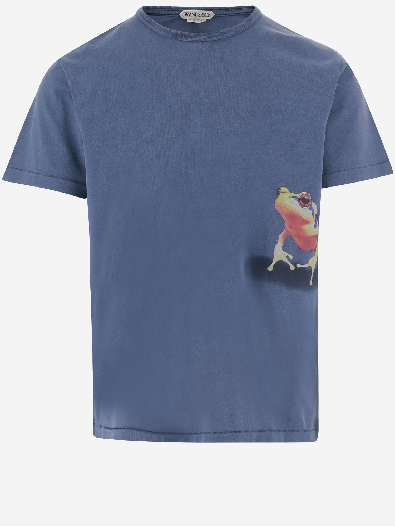 T-SHIRT IN COTONE CON STAMPA JT0316 PG1937172 JW ANDERSON 