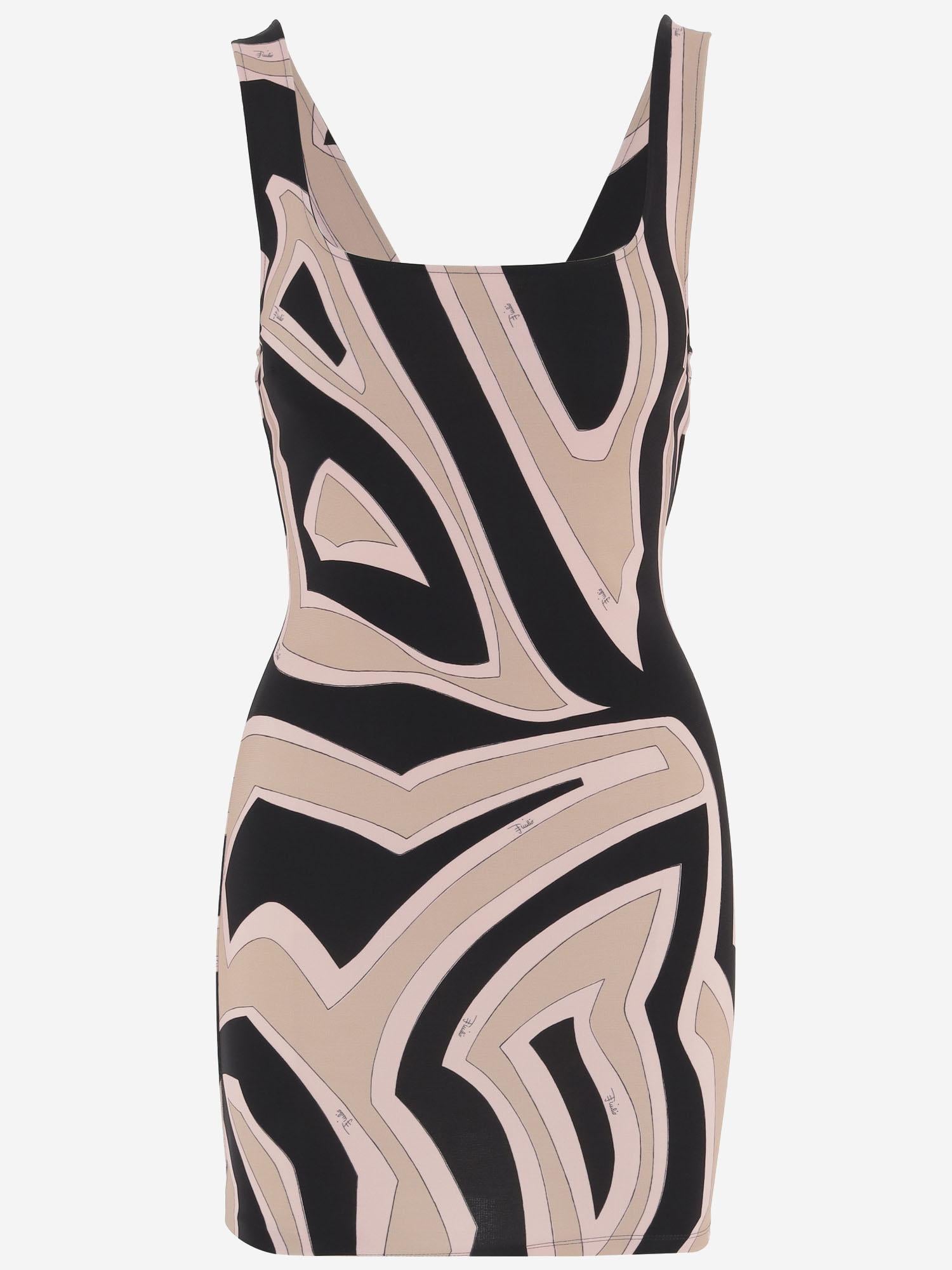 ABITO IN VISCOSA STRETCH CON STAMPA LABIRINTO 6HJG406H746 038 EMILIO PUCCI 