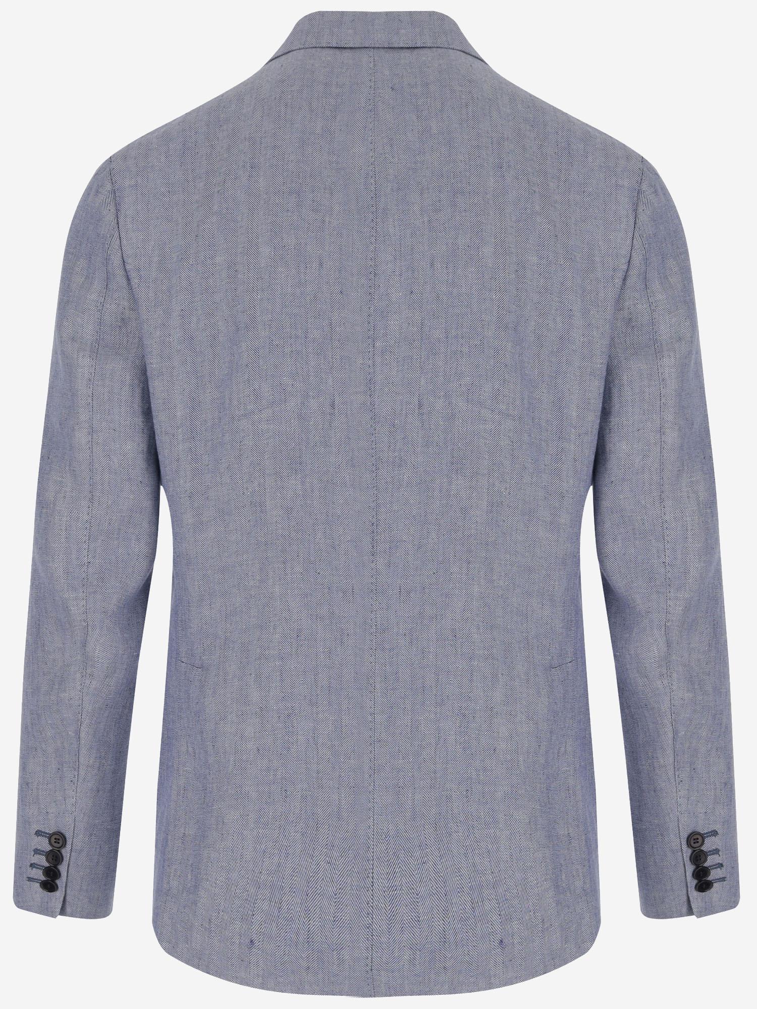 GIACCA MONOPETTO IN LINO GNAPOLI 2655U282 BRIAN DALES 