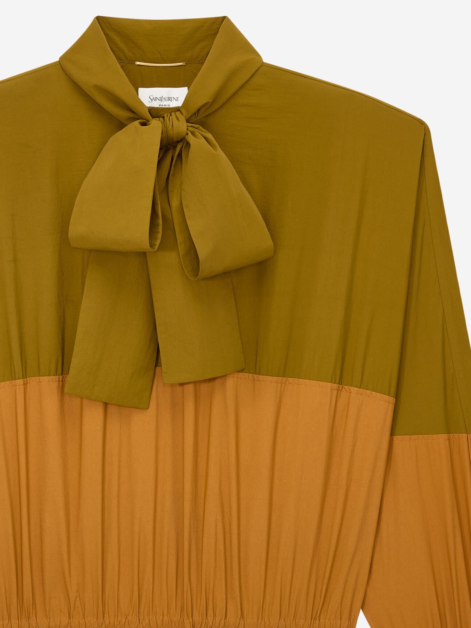 Giacca a vento in faille di nylon 856268 Y6J183518 SAINT LAURENT 