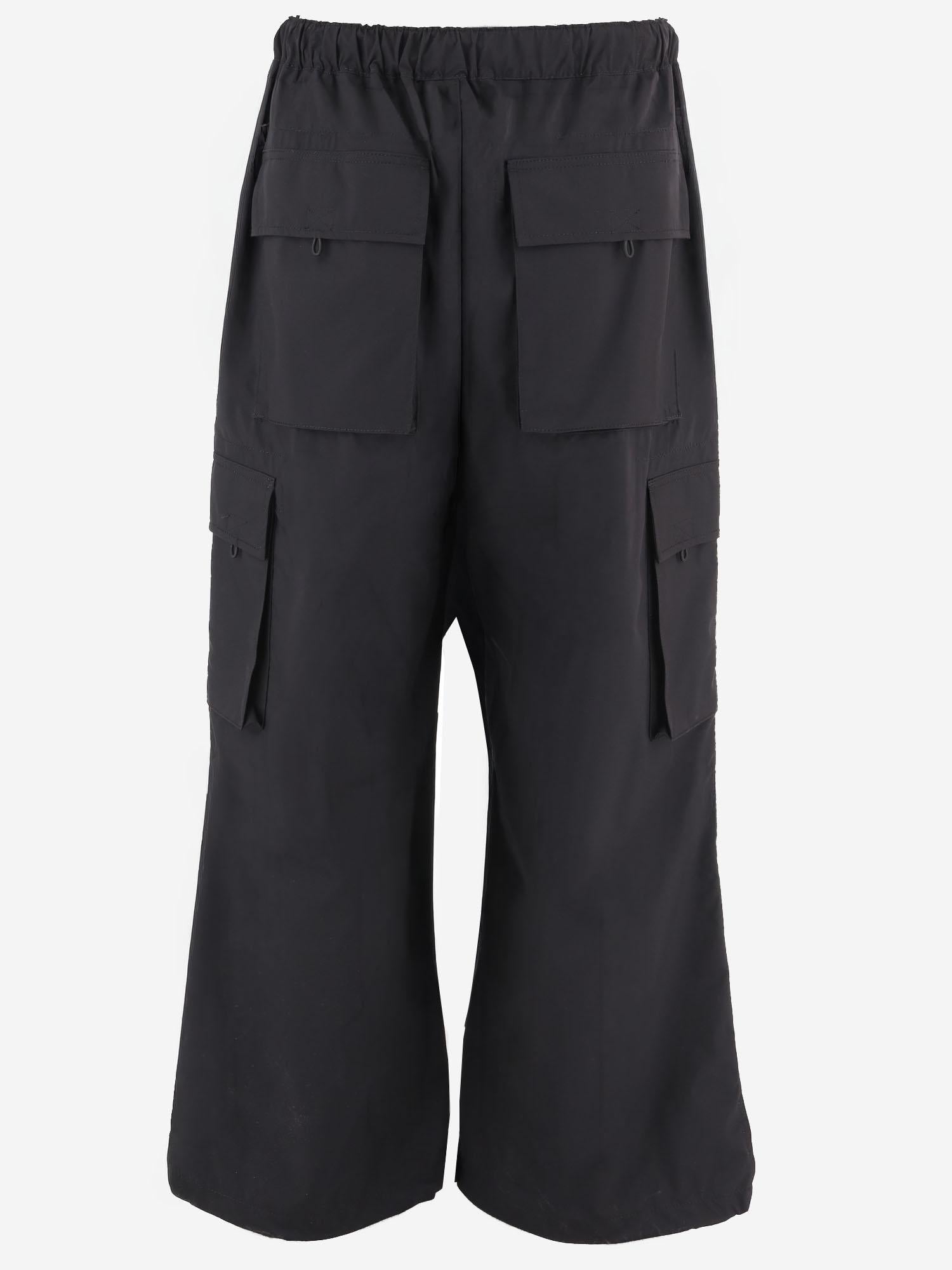 PANTALONI IN NYLON CON GAMBA AMPIA HQP011 1 HOMME 