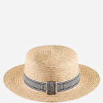 Cappello in rafia con logo 5HC117 2IH4F075R MIU MIU 