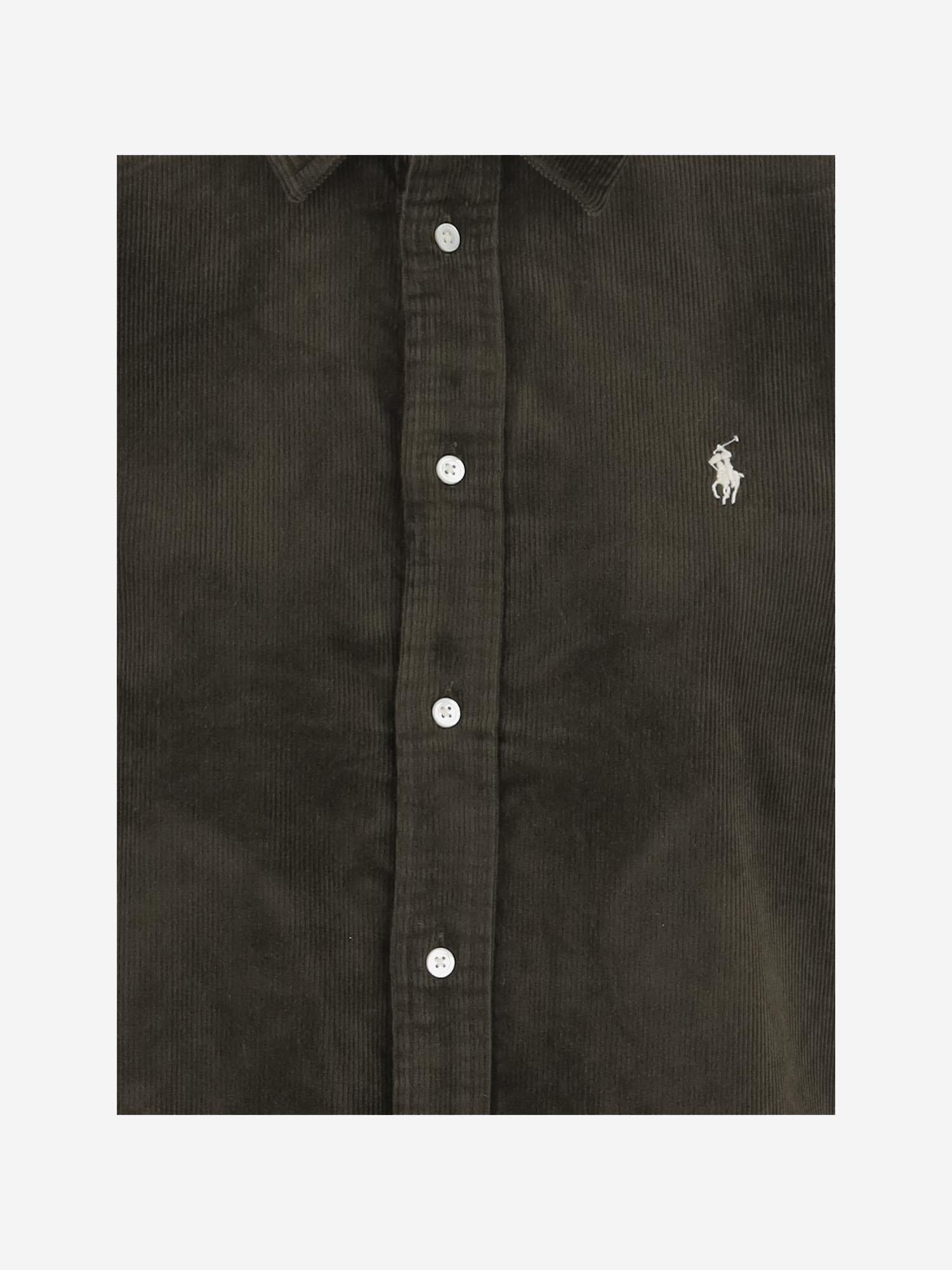 CAMICIA IN VELLUTO DI COTONE STRETCH 211971526 001 POLO RALPH LAUREN 