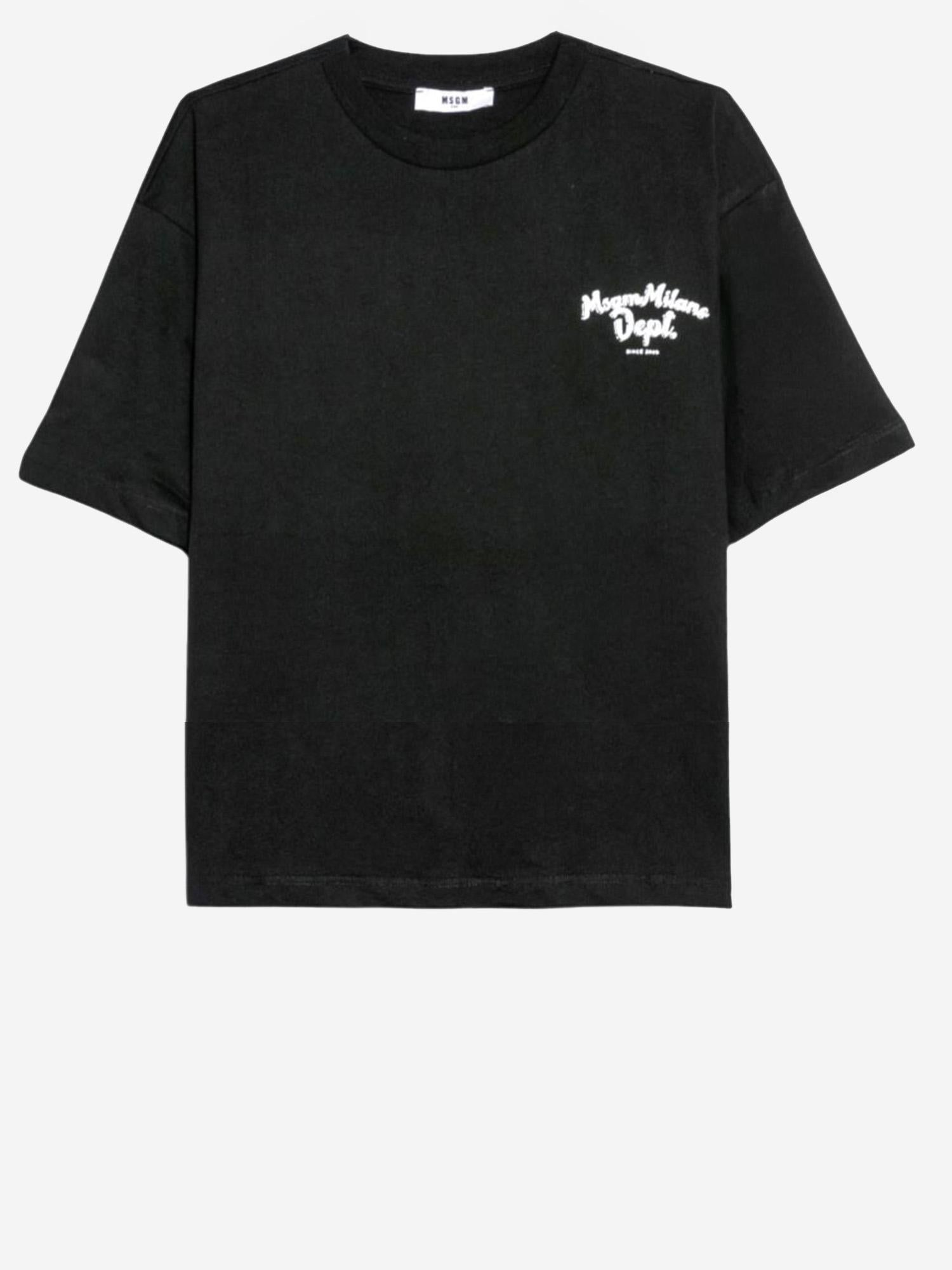 T-SHIRT IN COTONE CON LOGO S6MSJUTH134 110 MSGM KIDS 