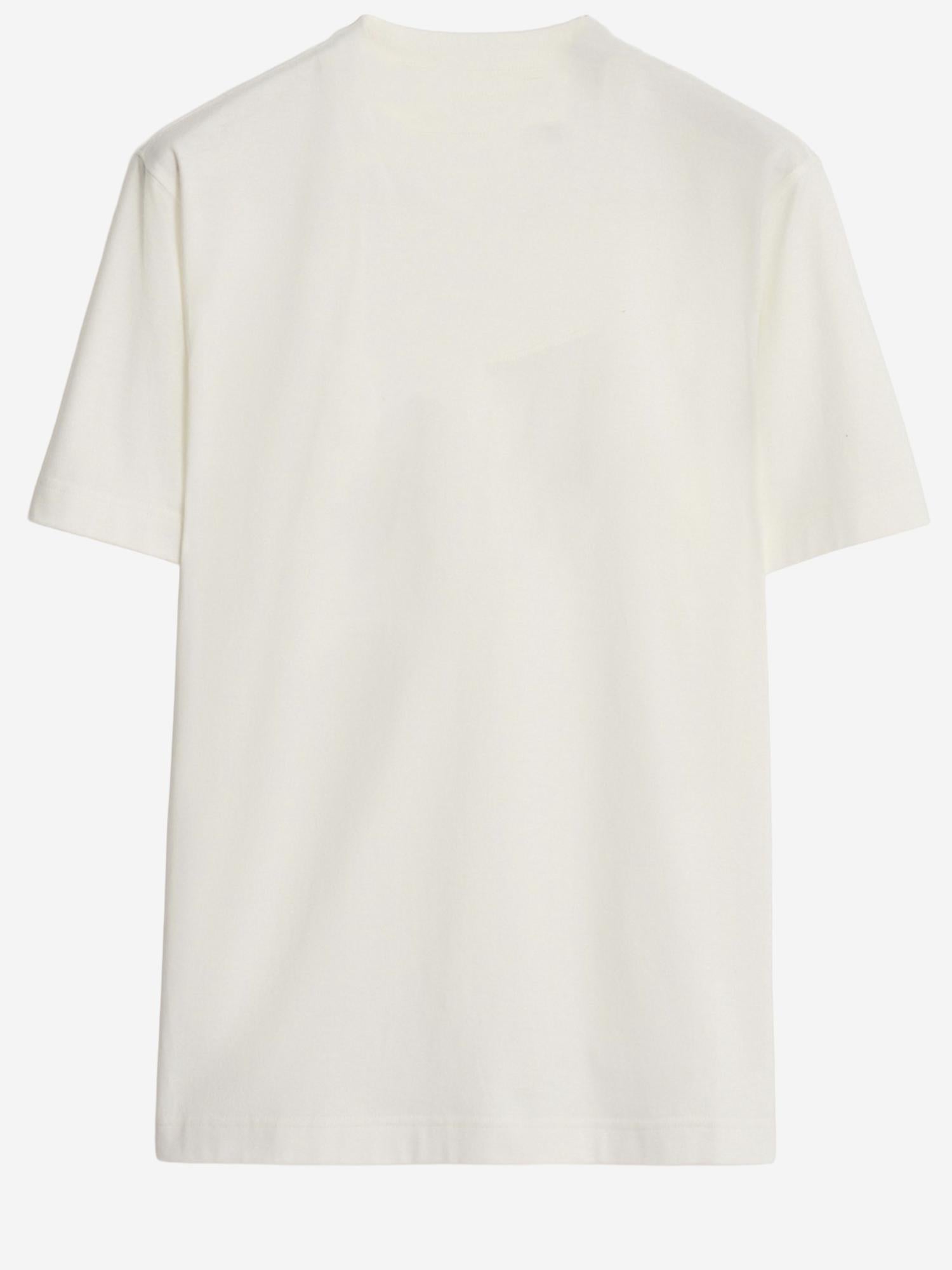 T-SHIRT IN COTONE CON LOGO 8119014 CHALK BURBERRY 