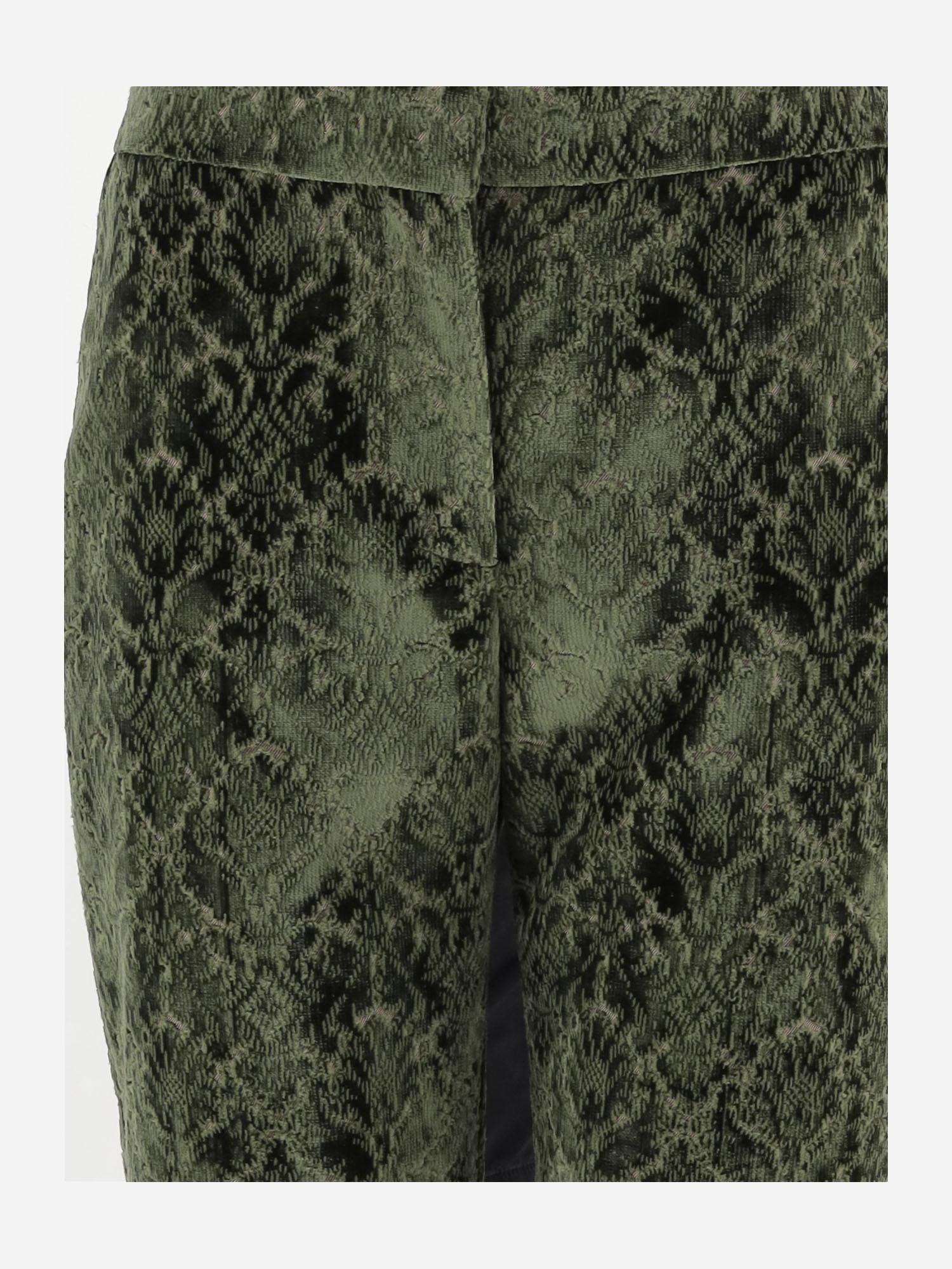 Pantaloni sartoriali in velluto barocco 8115901 MOAT IP PATTERN BURBERRY 