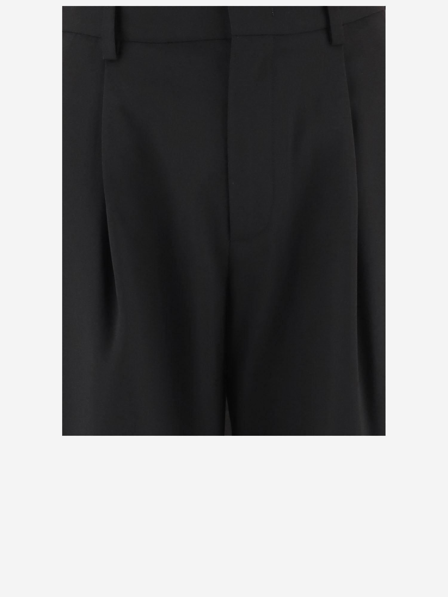 Pantaloni in misto lana stretch 2A00003M6523 999 MONCLER 