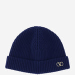BEANIE KNITTED VLOGO SIGNATURE IN CASHEMERE 7Y2HB02G ATZD51 VALENTINO GARAVANI 